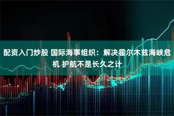 配资入门炒股 国际海事组织：解决霍尔木兹海峡危机 护航不是长久之计